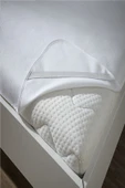 mycey Yatak Koruyucu Bebe Alez 70x140 Cm Pamuk Kumaş Sıvı Geçirmez thumbnail 5