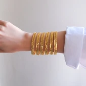 İmitasyon Başak Burma Bilezik 6 Adet BSET-103 - 2