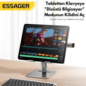 Coofbe Led Işıklı USB3.0 To Type-C Otg Dönüştürücü Adaptör, 5Gbps Veri Aktarım USB Type-C Dönüştürücü Adaptör - 3