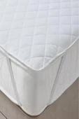 mycey Yatak Koruyucu Kapitoneli 150x200 Cm Çift Kişilik Çarşaf Köşe Lastikli thumbnail 1