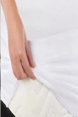 Divanev Fitted Alez 90x190 30 Cm Tek Kişilik Pamuk Kumaş Sıvı Geçirmez Yatak Koruyucu thumbnail 5