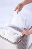 Altın Karma 80x200 Cm Kenar Lastikli Sıvı Geçirmez Pamuk Alez Tek Kişilik - 4
