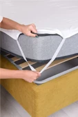Evony Sıvı Geçirmez Alez 200x220 Cm Çift Kişilik Yatak Koruyucu Pamuklu - 5