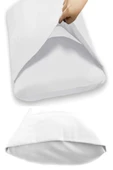 Bebesi 10 Adet Pamuklu Yastık Kılıfı 50x70 cm Fermuarsız Beyaz - 2