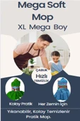 mega soft 1 Adet  Mikrofiber Havlu Vileda Paspas Mop Xl Yedek Ucu Büyük Boy - 5