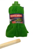 SOFT Mop Mikrofiber Havlu Paspas Mop Ucu Ahşap Sapı Takım thumbnail 5