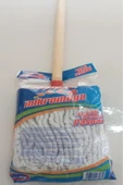 Lider Micro Mega Geniş Mop Pamuklu Püskül Islak Paspas Ve Ahşap Sapı Ile thumbnail 2