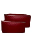 Bebesi 2 Adet Extra Telalı Kaliteli Hurc 52x28x21 Cm Ölçüde Bordo - 2