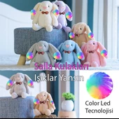 LED IŞIKLI, Uyku Arkadaşı Uzun Kulak Bunny Peluş Tavşan 65cm - 2