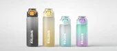 Shotay Soft Gradient Su Matarası PC Siyah 800Ml - 3