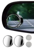 Yuvarlak Dönerli Oto Motosiklet Kör Nokta Aynası 2'li Krom BH-1003 - 1