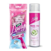 Derby Lady Permatik Poşet 5 Li+ Traş Jeli Avantaj Paket - 1