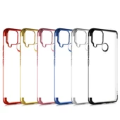 Realme C25 Kılıf Zore Dört Köşeli Lazer Silikon Kılıf thumbnail 9