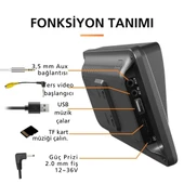 TechTic 7İnç CarPlay&Android Auto Kablosuz Tak Çalıştır Multimedya Taşınır Apple Carplay MirrorLink - 8