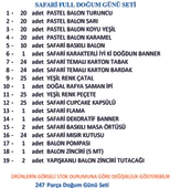 SAFARİ FULL DOĞUM GÜNÜ SETİ thumbnail 2