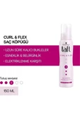 Taft Curl&Flex Saç Köpüğü 3 Numara Uzun Süre Kalıcı Bukleler 150 Ml - 1