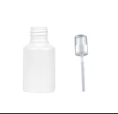 60ml PE beyaz serum pompalı şişe, 12 adet, serum şişesi, pompalı şişe, medikal şişe, kozmetik şişesi, plastik şişe - 1