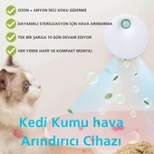 TechTic Kedi Tuvaleti İçin Akıllı Pet Koku Giderici Biyosensörlü Hava Temizleme Sistemi - 8