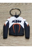 Ktm Motorcu Montu Şeklinde Anahtarlık 6x6 Cm Hediyelik Süs - 1