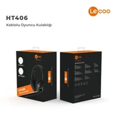 LENOVO LECOO HT406 Stereo USB 3.5mm Jack RGB Led Aydınlatma Siyah Gaming Mikrofonlu Kulaklık - 7