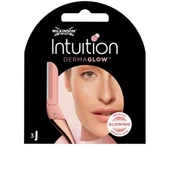 Wilkinson Sword Intuition Dermaglow Kadın Yüz Usturası 3 Yedek Başlığı - 1