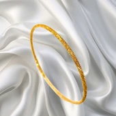 22 Ayar Simli Düz Ajda Bilezik - 1