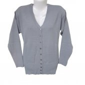 Kardelen Kumaş Cepsiz Model Triko Hırka - 4