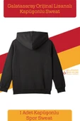 Galatasaray Orijinal Lisanslı Büyük Logo Çocuk Sweat Hediyelik Ahşap Kutulu - 4
