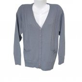 Kardelen Saç Kumaş Cepli Model Triko Hırka - 3