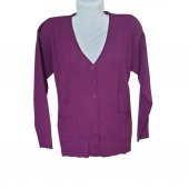 Kardelen Saç Kumaş Cepli Model Triko Hırka - 7