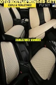 Peugeot 407 Sw Terletmez Kumaş Minder Seti 7 Parça Full Takım Bej-bej - 1