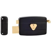 Kale 157C 12cm Silindirli Trajlı Daire Kilit Siyah - 1