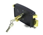 Kale 157C 12cm Silindirli Trajlı Daire Kilit Siyah - 2