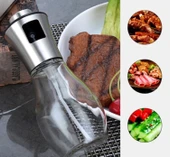 200 ML Borosilikat Yağ Limon Sos Spreyi Yağ Şişesi Yağdanlık thumbnail 1