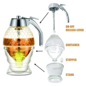 Pompalı Akrilik Bal Kavanozu -  Bal - Reçel Dispanseri thumbnail 3