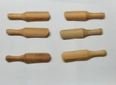 6 lı Ahşap Mini Baharat Küreği 9 Cm - 3