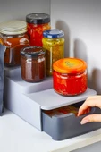 Compact Çekmeceli Organizer Mutfak Kavanoz Standı - Bitki Çayı Düzenleyici - 1