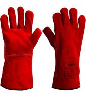 Maxsafety Kaynakçı Eldiveni Kırmızı (uzun) - 1