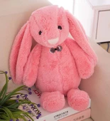 Uyku Arkadaşım PAPYONLU Uzun Kulak Bunny Peluş Tavşan 65 cm thumbnail 8