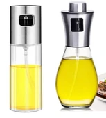 2 Li Yağ Limon Sos Sirke Zeytinyağı Spreyi Yağ Şişesi Yağdanlık - 1