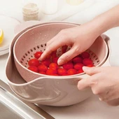 360 Derece Dönebilir Pratik Hazneli Süzgeç thumbnail 4