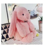 Uyku Arkadaşım PAPYONLU Uzun Kulak Bunny Peluş Tavşan 65 cm thumbnail 6