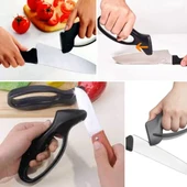 Kolay Tutulabilir  Bıçak Bileme Aleti  Saplı Çelik Manuel Bıçak  Balta Makas Keskinleştirme Aparatı thumbnail 3