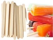 50 li Ahşap Meybuz Dondurma Çubuğu Dil Çubuğu Dar 11 x 1 cm thumbnail 1