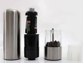 Pilli Işıklı Otomatik Tuz Karabiber Baharat Değirmeni Öğütücü thumbnail 3