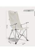 lethe boards  Hispeed Katlanır Balkon Teras Kamp Sandalyesi Taşıma Çantalı Beyaz - 1
