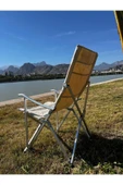 lethe boards  Hispeed Katlanır Balkon Teras Kamp Sandalyesi Taşıma Çantalı Beyaz - 2
