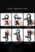 lethe boards  Sayaç Göstergeli Ayarlanabilir 5-60 Kg Dirençli El Yayı El Kavrama Spor Egzersiz Aleti - 3