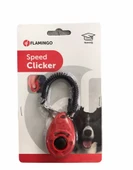 Flamingo Kayışlı Köpek Eğitim Clicker 6 cm. Kırmızı - 1