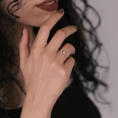 Mini Baget Taşlı Yüzük - 1